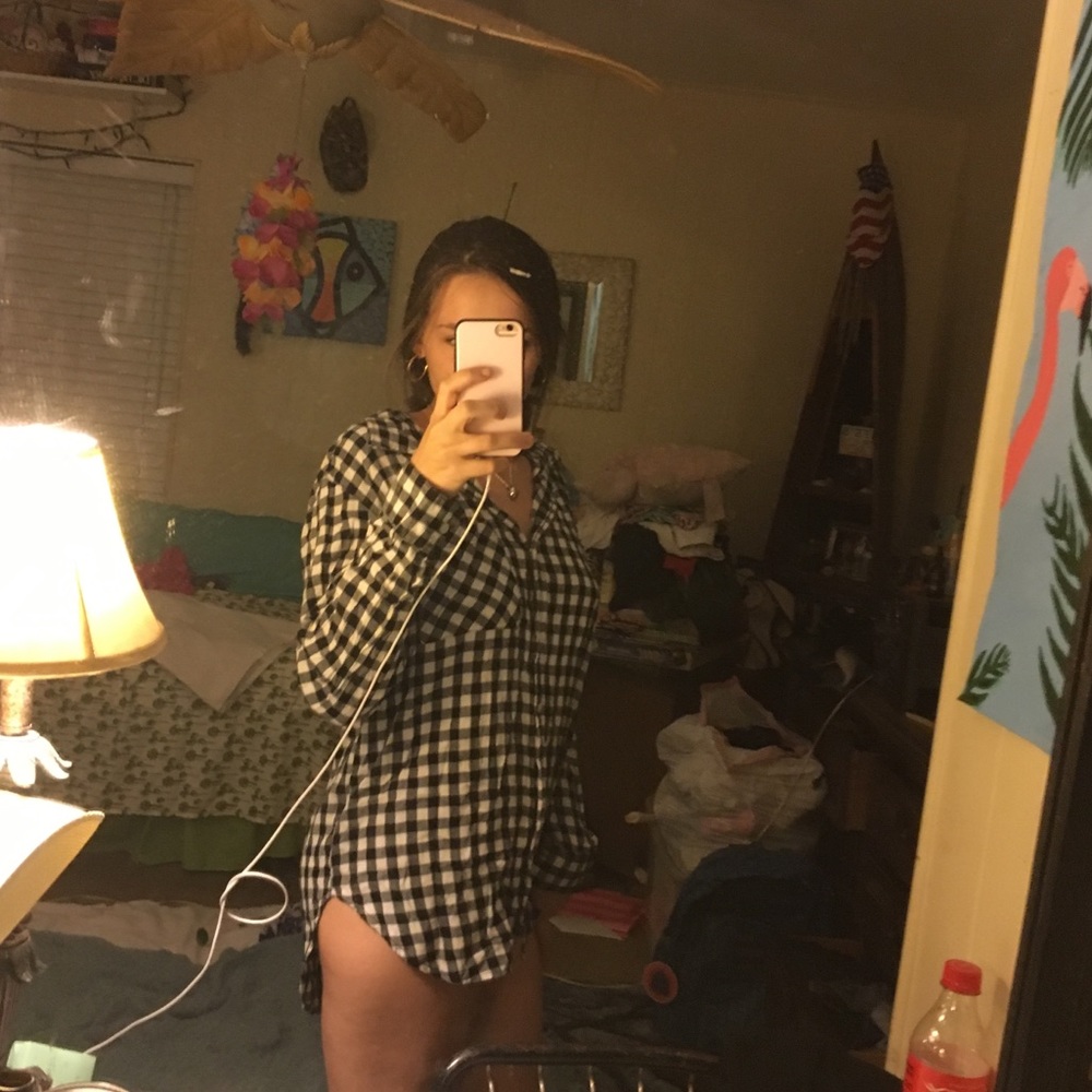 Black & white Plaid long sleeve